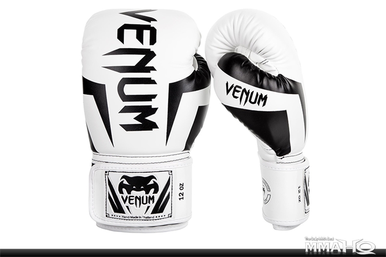 all white venum boxing gloves